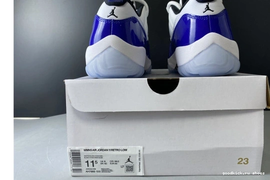 Air Jordan Concord White Low Retro AH7860-100 AH7860-100 11 0216